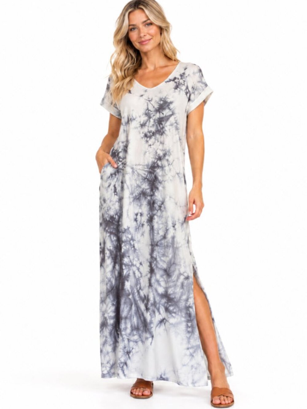 Luna white grey dress resort wear Coastal work chic preppy effortless flowy boho